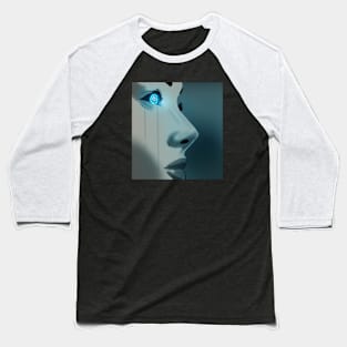 Cyborg Become Human Baseball T-Shirt